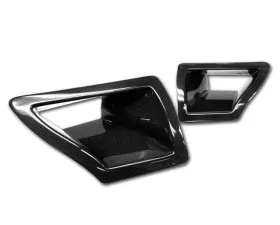 Titek Gloss Carbon Fiber Dual Air Duct Nissan 350Z 07-08