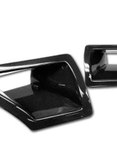 Titek Matte Carbon Fiber Dual Air Duct Nissan 350Z 07-08                                     - CFA-HRDUCTD - Image 2