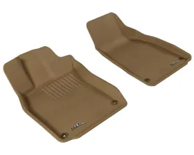 3D MAXpider 2005-2011 Audi A6/S6 Kagu 1st Row Floormat - Tan