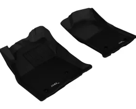 3D MAXpider 2005-2011 Toyota Tacoma Reg/ACS/DBL Cab Kagu 1st Row Floormat - Black
