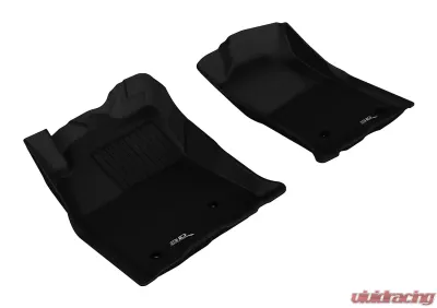 3D MAXpider 2005-2011 Toyota Tacoma Reg/ACS/DBL Cab Kagu 1st Row Floormat - Black - L1TY05711509