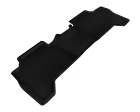 3D MAXpider 2005-2015 Toyota Tacoma Double Cab Kagu 2nd Row Floormats - Black