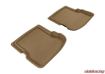 3D MAXpider 1998-2010 Volkswagen BeeTLe Kagu 2nd Row Floormats - Tan - L1VW00521502