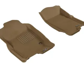 3D MAXpider 2006-2010 Ford Explorer Kagu 1st Row Floormat - Tan