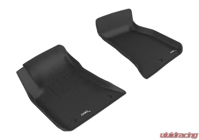 3D Maxpider Kagu Black 1st Row Floormat for 2011-2014 Dodge Challenger - L1DG02411509