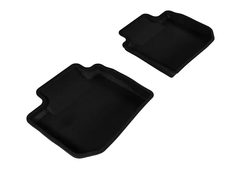 3D MAXpider 2012-2019 Subaru Impreza/XV Crosstrek/WRX/Sti Kagu 2nd Row Floormats - Black - L1SB00821509