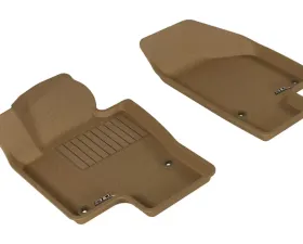 3D MAXpider 2006-2010 Volkswagen Passat Kagu 1st Row Floormat - Tan