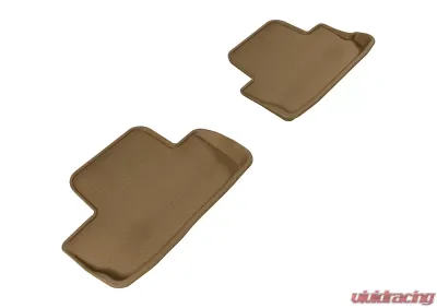 3D MAXpider 2005-2014 Ford Mustang Kagu 2nd Row Floormats - Tan - L1FR06521502