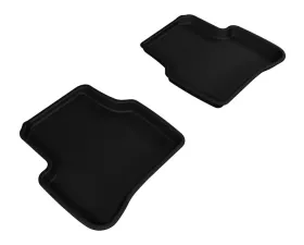 3D MAXpider 2006-2010 Volkswagen Passat Kagu 2nd Row Floormats - Black