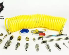 Pacbrake Air Tank Curly Hose and Accessory Kit 25 Foot Hose