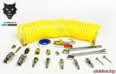 Pacbrake Air Tank Curly Hose and Accessory Kit 25 Foot Hose - C11657