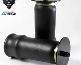 Pacbrake Heavy Duty Sleeve Style Replacement Air Spring 1 Piece Aluminum End Caps