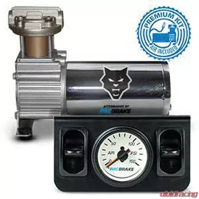 Pacbrake Premium In Cab Control Kit For Independent Paddle Valve In Cab Control Kit w/ Mechanical Gauge - HP10098