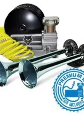 Pacbrake Premium Dual Air Horn Kit W/Air Horn Kit (HP10073) And Onboard Air Kit (HP10163)                                     - HP10213 - Image 2