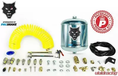 Pacbrake 1/2 Gallon Aluminum Premium Air Tank Kit W/Air Tank Airline Air Nozzle Air Accessories Fittings and Fasteners - HP10266