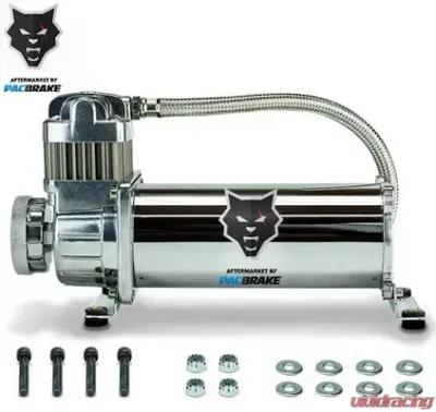 Pacbrake 12V HP425 Series Air Compressor Kit Air Compressor and Braided Hose Only - HP10300