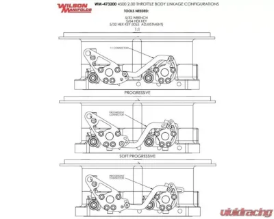 Wilson Manifolds 4500 Dominator Throttle Body - 2.55" Bore - 2400 CFM - 473255