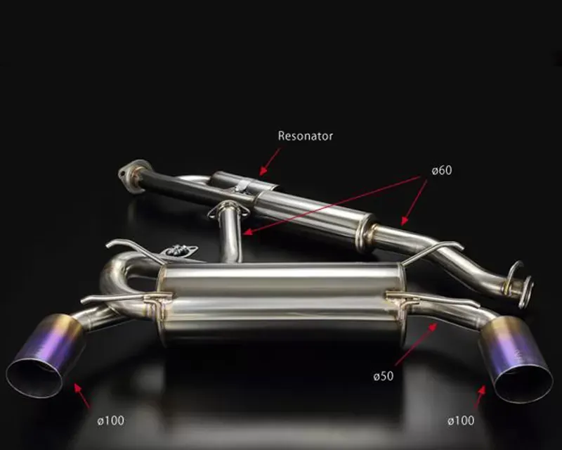Toda High Power Exhaust System (Single Silencer) Toyota GTS-86 - 18000-FA2-S00