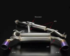 Toda High Power Exhaust System (Single Silencer) Toyota GTS-86