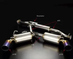 Toda High Power Exhaust System (Twin Silencer) Toyota GTS-86