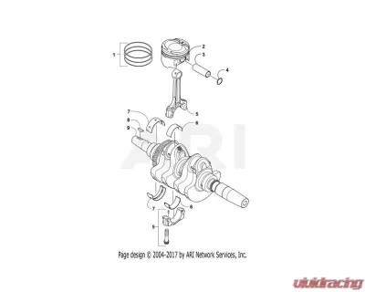 Arctic Cat Wildcat 2015-2020 OEM Bearing Conn Rod Black (1.486~1.490) CLEARANCE - 3307-127