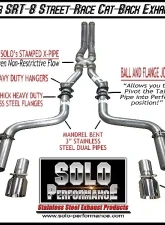 Solo Performance Street-Race Catback Exhaust Kit Dodge Charger SRT 2005-2010                                     - 991108SL - Image 2