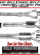 Solo Performance Street-Race-XV Catback Exhaust Kit w/ Solo Return Box Dodge Challenger SRT 2015-2018                                     - 991111SL - Image 5