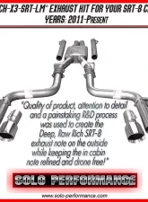 Solo Performance Mach-X3-SRT-LM Catback Exhaust Kit Dodge Charger SRT 2011-2014                                     - 991113SL - Image 2