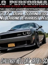 Solo Performance Mach-Shorty-XV Catback Exhaust Kit w/ Solo Return Box Dodge Challenger SRT 2015-2018                                     - 991114SL - Image 6