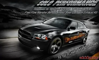 Solo Performance Mach-SXT-EM Catback Exhaust Kit Dodge Charger V6 2006-2010 - 991117SL