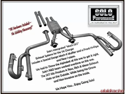 Solo Performance Mach-SXT-LM Catback Exhaust Kit Dodge Charger V6 2011-2014 - 991118SL