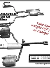 Solo Performance Mach-SXT-LM Catback Exhaust Kit Dodge Charger V6 2011-2014                                     - 991118SL - Image 4
