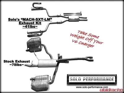 Solo Performance Mach-SXT-LM Catback Exhaust Kit Dodge Charger V6 2011-2014 - 991118SL
