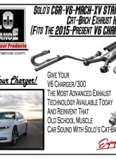 Solo Performance Mach-V6-XV Catback Exhaust Kit Dodge Charger V6 2015-2018                                     - 991125SL - Image 4