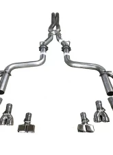 Solo Performance Street Race X3 Catback Exhaust Kit w/ Quad Square Tips Dodge Challenger SRT 2008-2014                                     - 991132SL - Image 3