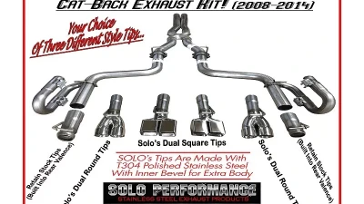 Solo Performance Street Race X3 Catback Exhaust Kit Dodge Challenger SRT 2008-2014                                     - 991130SL - Image 2