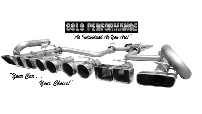 Solo Performance Mach-X Catback Exhaust Kit w/ Dual Round Tips Dodge Challenger R/T MDS AT 2008-2014                                     - 991148SL - Image 3