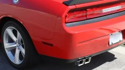 Solo Performance Mach-XV-V6-CH Catback Exhaust Kit w/ Dual Round Tips Dodge Challenger V6 2015-2018                                     - 991163SL - Image 5