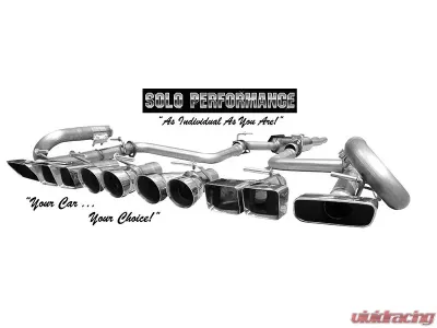 Solo Performance Mach-X-V6-CH Catback Exhaust Kit w/ Round Tips Dodge Challenger V6 2009-2014 - 991166SL