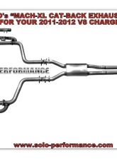 Solo Performance Mach-XL Catback Exhaust Kit Dodge Charger RT 2011-2014                                     - 991189SL - Image 4
