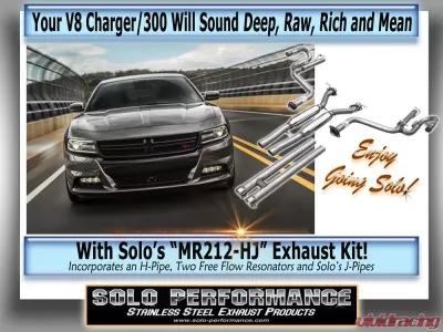 Solo Performance MR212-HJ Catback Exhaust Kit Dodge Charger RT 2015-2018 - 991190SL