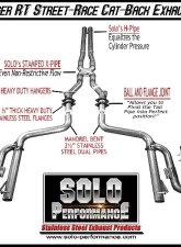 Solo Performance Street-Race Catback Exhaust Kit Dodge Charger RT 2011-2014                                     - 991191SL - Image 2