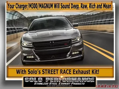 Solo Performance Street-Race Catback Exhaust Kit Dodge Charger RT 2011-2014 - 991191SL