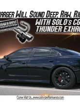 Solo Performance Mach-X3-SRT-EM Catback Exhaust Kit w/ Polished Tips Dodge Charger SRT 2015-2018                                     - 991195SL - Image 5