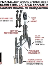 Solo Performance Street-Race-XJ3 Catback Exhaust System Jeep Grand Cherokee SRT-8 2006-2010                                     - 991712SL - Image 2