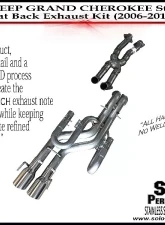 Solo Performance Street-Race-XJ3 Catback Exhaust System Jeep Grand Cherokee SRT-8 2006-2010                                     - 991712SL - Image 3
