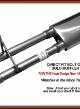 Solo Performance Mach-40 Bolt-On Muffler Assembly Ram 1500 5.7L 2009-2018                                     - 991940SL - Image 2