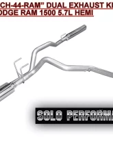 Solo Performance Mach-44 Dual Catback Exhaust System Ram 1500 5.7L 2009-2018                                     - 991944SL - Image 2
