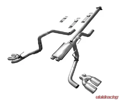 Solo Performance Eco-Mach-40-XV Dual Catback Exhaust System - Louder Version (132" Wheel Base) Ford F-150 V6 2015-2019 - 993132SL