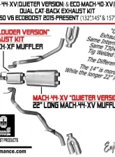 Solo Performance Eco-Mach-40-XV Dual Catback Exhaust System - Louder Version (132" Wheel Base) Ford F-150 V6 2015-2019                                     - 993132SL - Image 2
